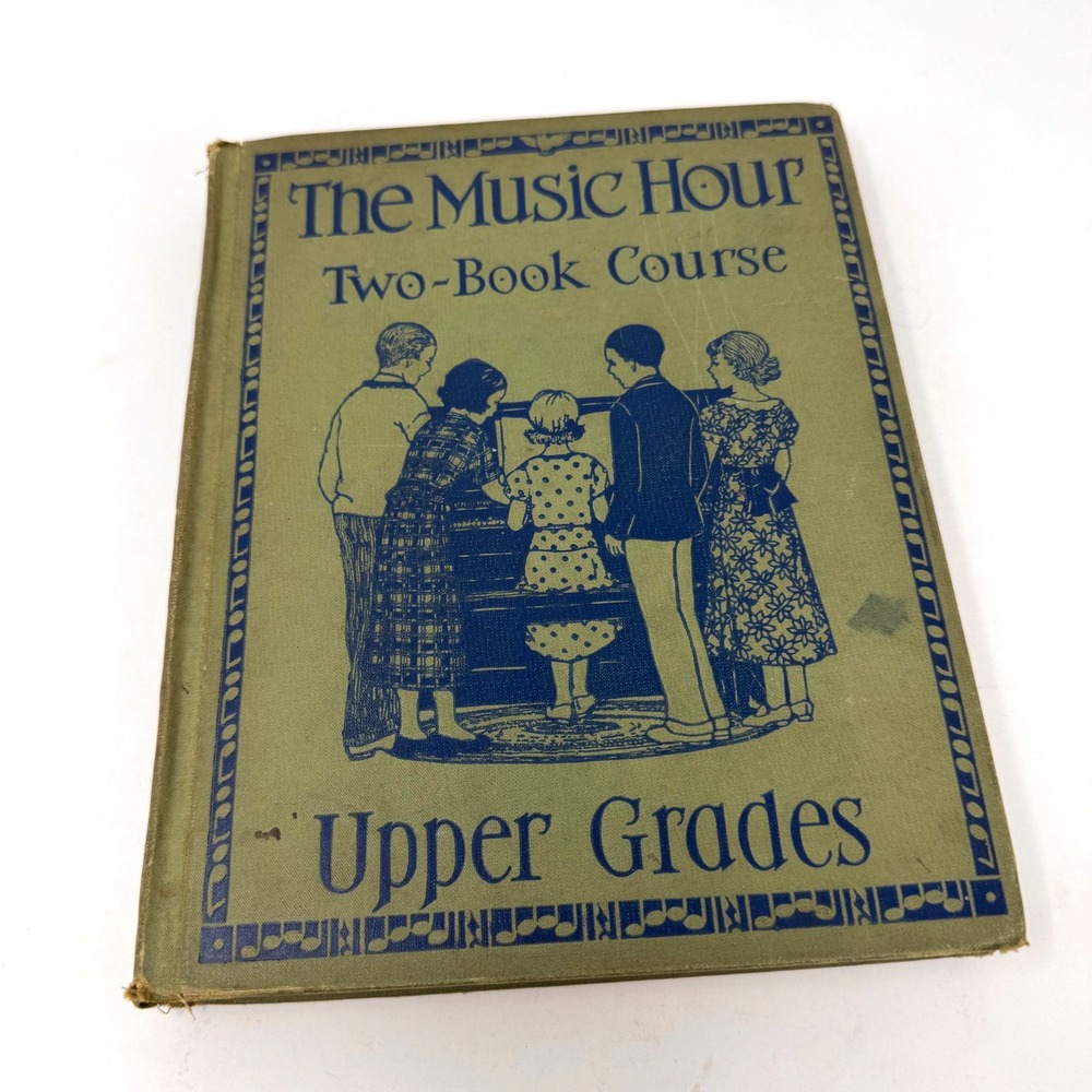1934 The Music Hour Two-Book Course Upper Grades Silver Burdett Music Vintage